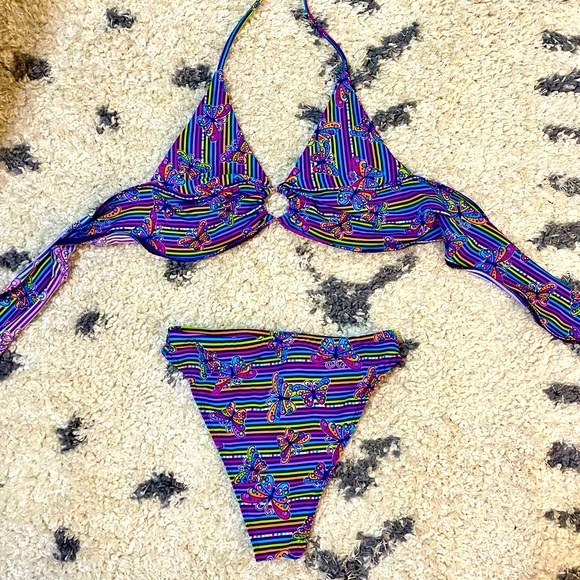 Tasteful Girl Butterfly Bikini Set, sz XS/S - Picture 3 of 6